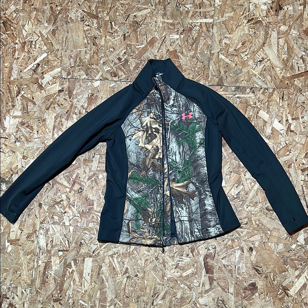 Under Armour Women's Camo Jacket - Black and Camouflage